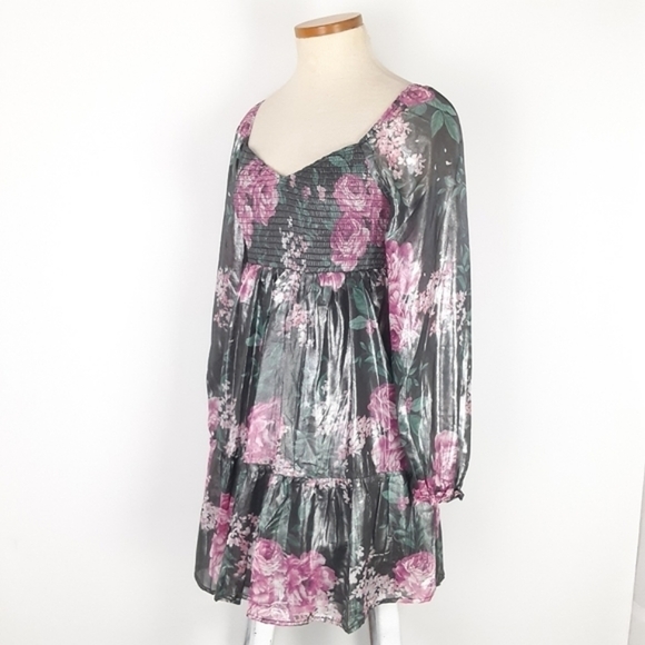 New Crystal Doll Boho Vibes Floral Dress Size Small - Picture 3 of 10
